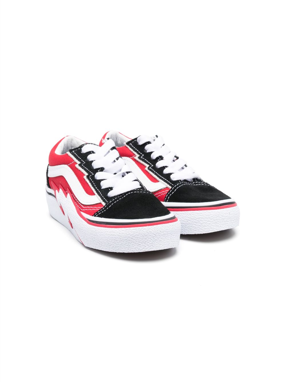 Vans Kids Old Skool 'OTW Sidewall 运动鞋 - 红色