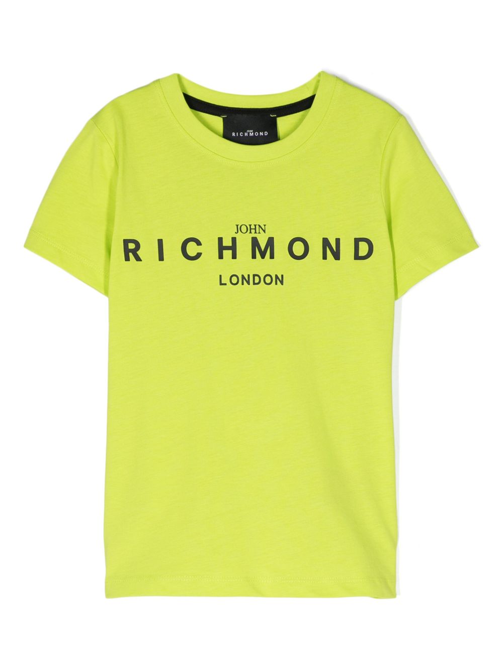 John Richmond Junior logo贴花棉T恤 - 绿色