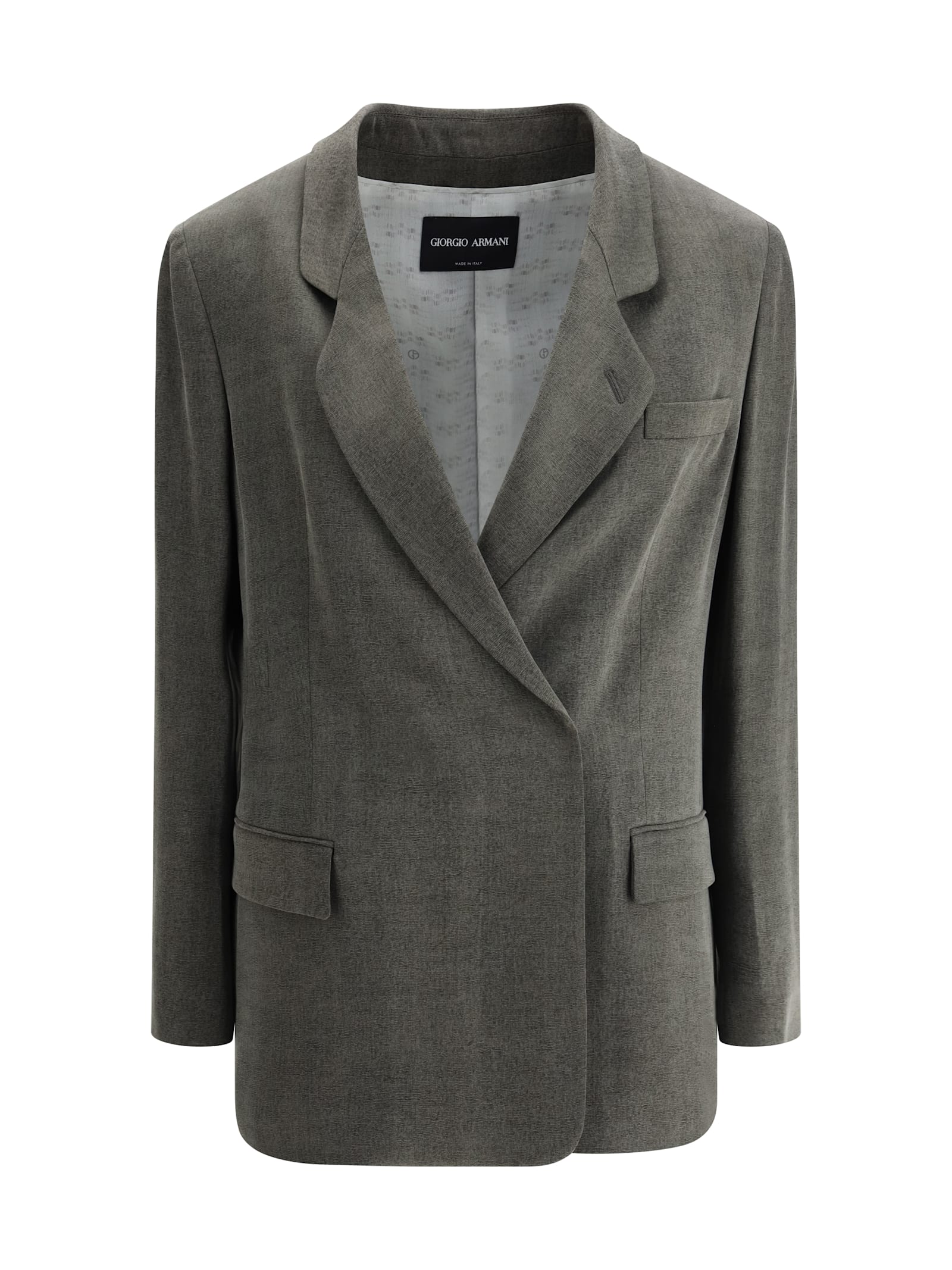 Giorgio Armani Double-breasted Satin Blazer