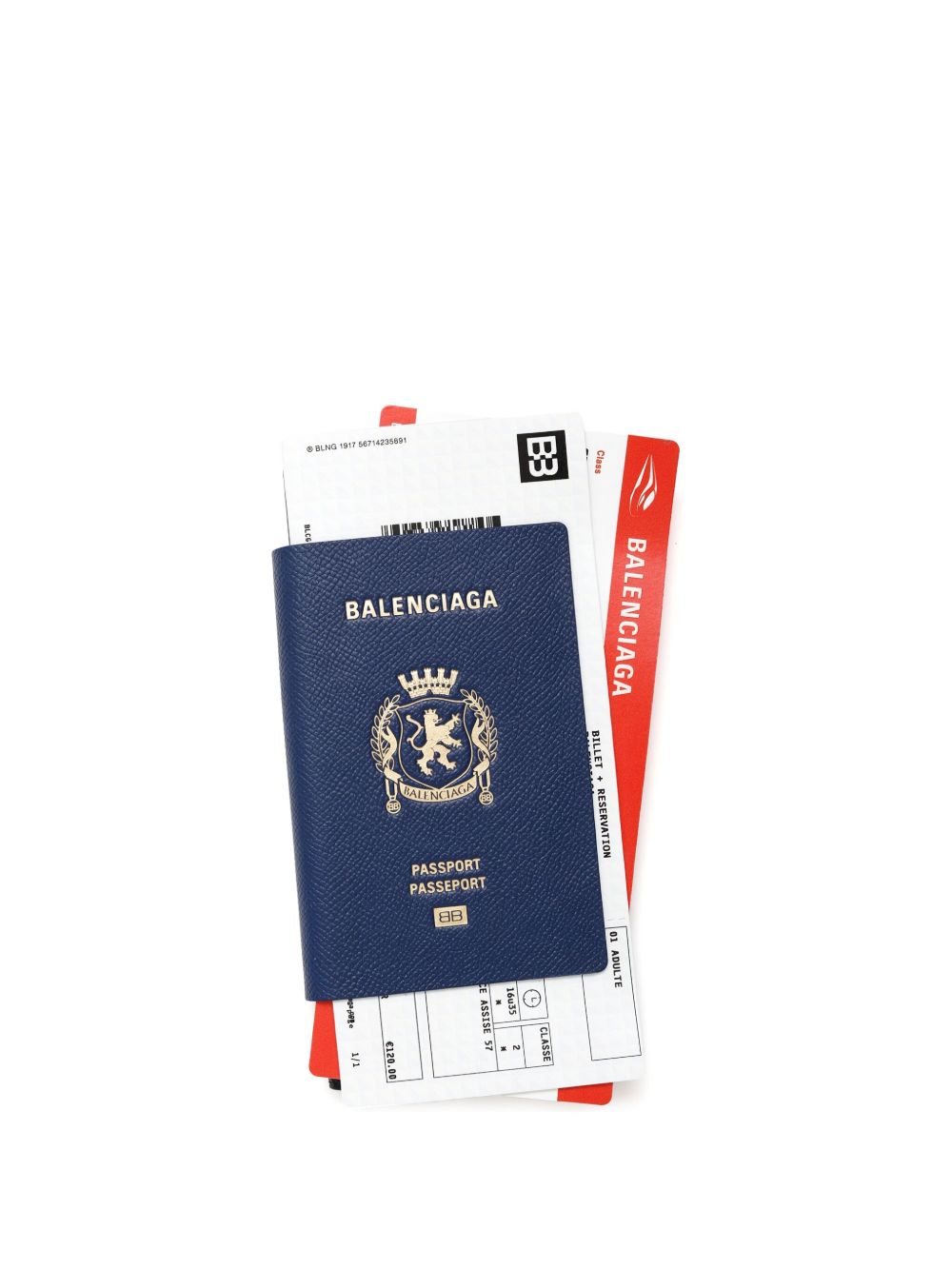 Balenciaga Passport 钱包 - 蓝色