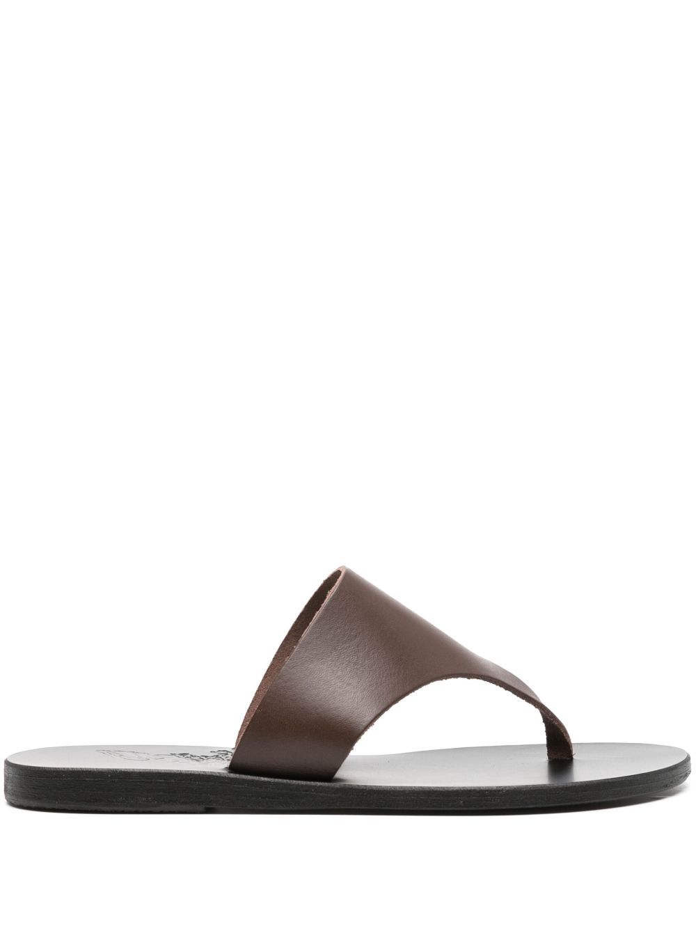 Ancient Greek Sandals Mera 人字形凉鞋 - 褐色