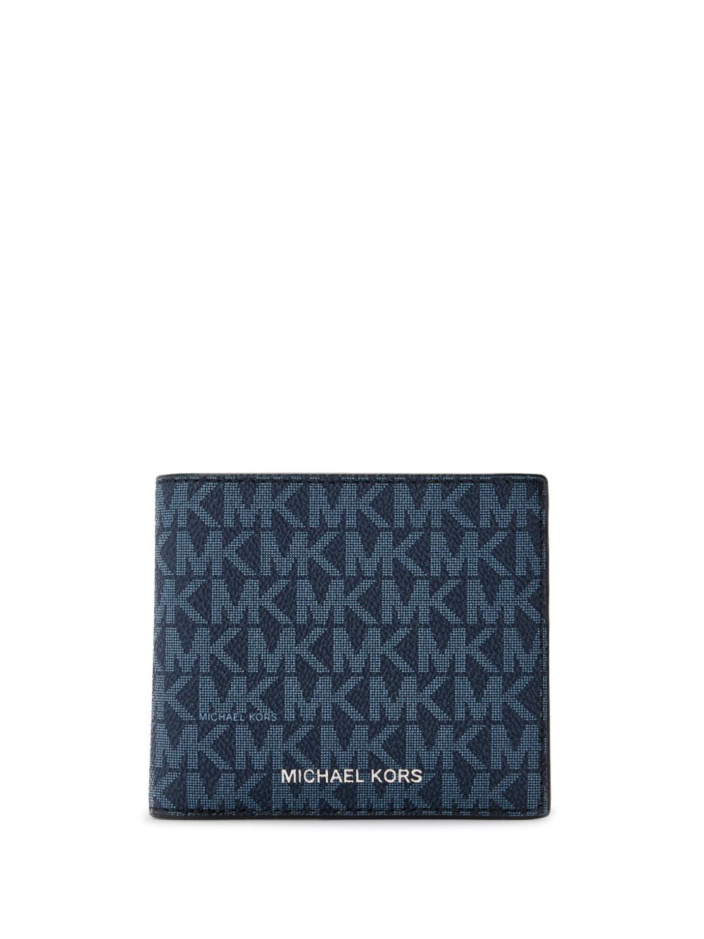 Michael Kors 经典logo提花钱包 - 蓝色