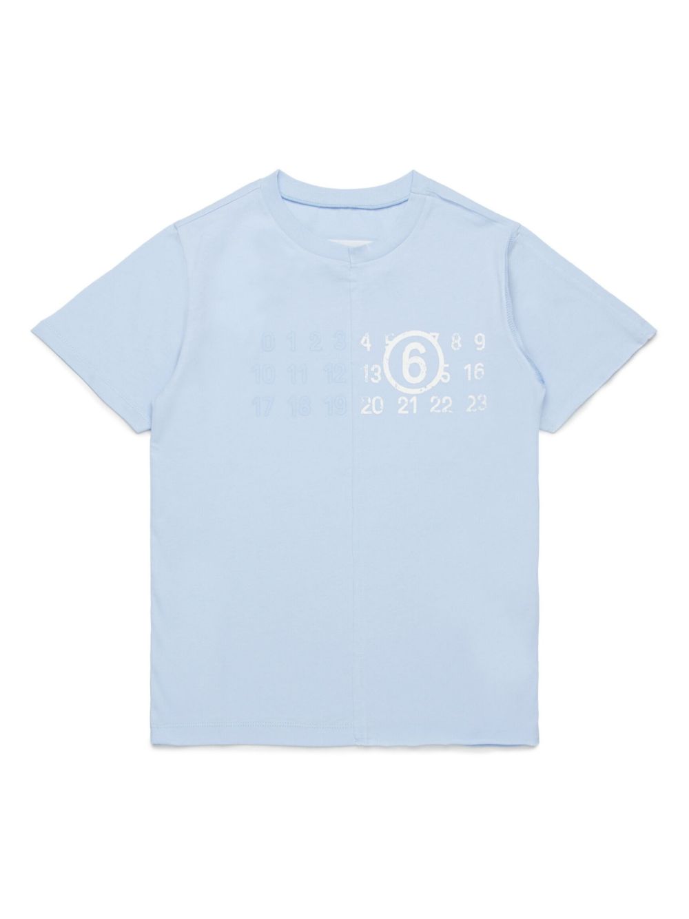 MM6 Maison Margiela Kids Numbers T恤 - 蓝色
