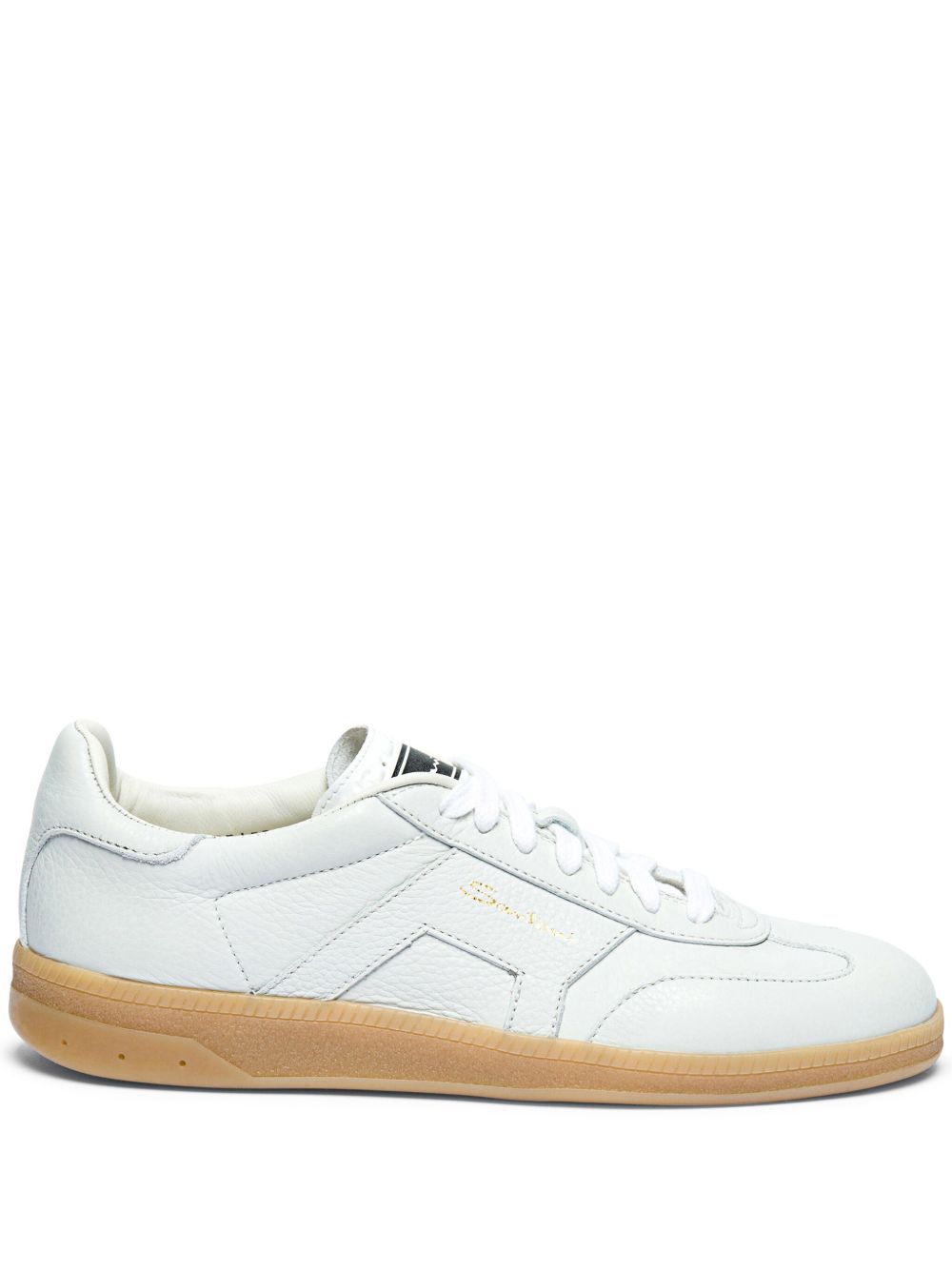 Santoni 皮质运动鞋 - 白色