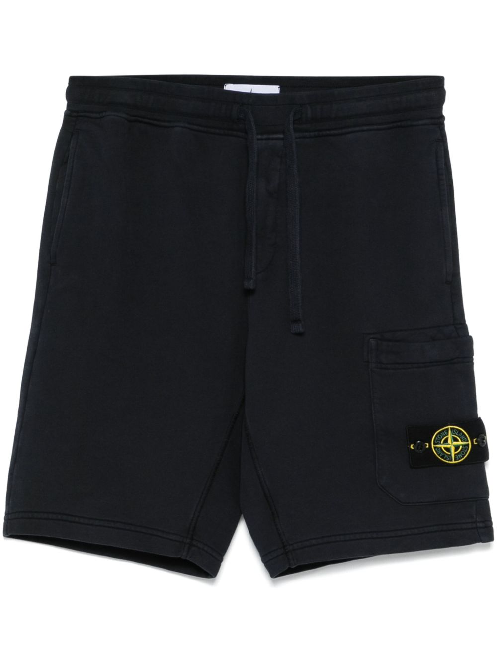 Stone Island Compass 徽章运动短裤 - 蓝色