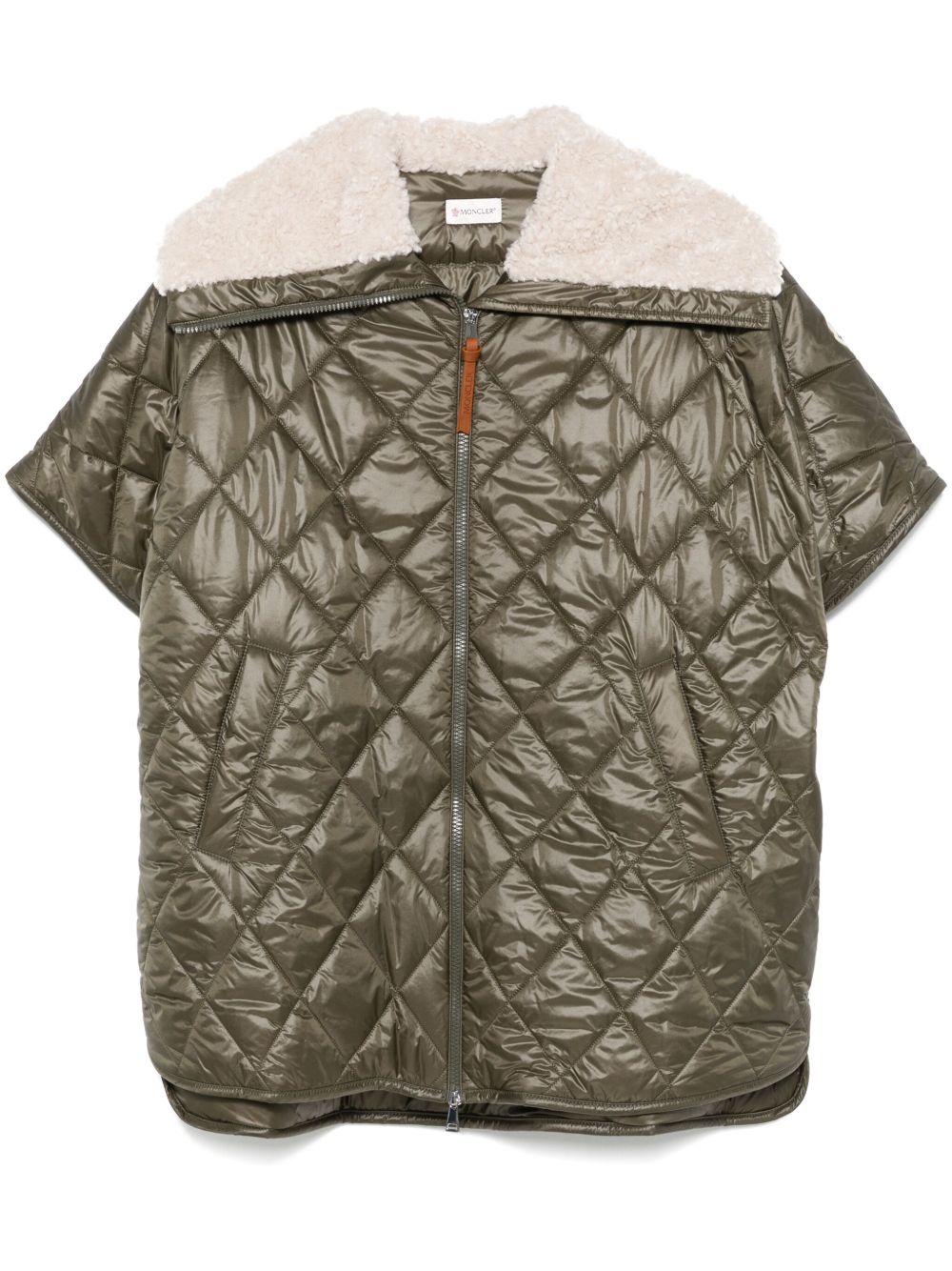 Moncler 填充斗篷 - 绿色