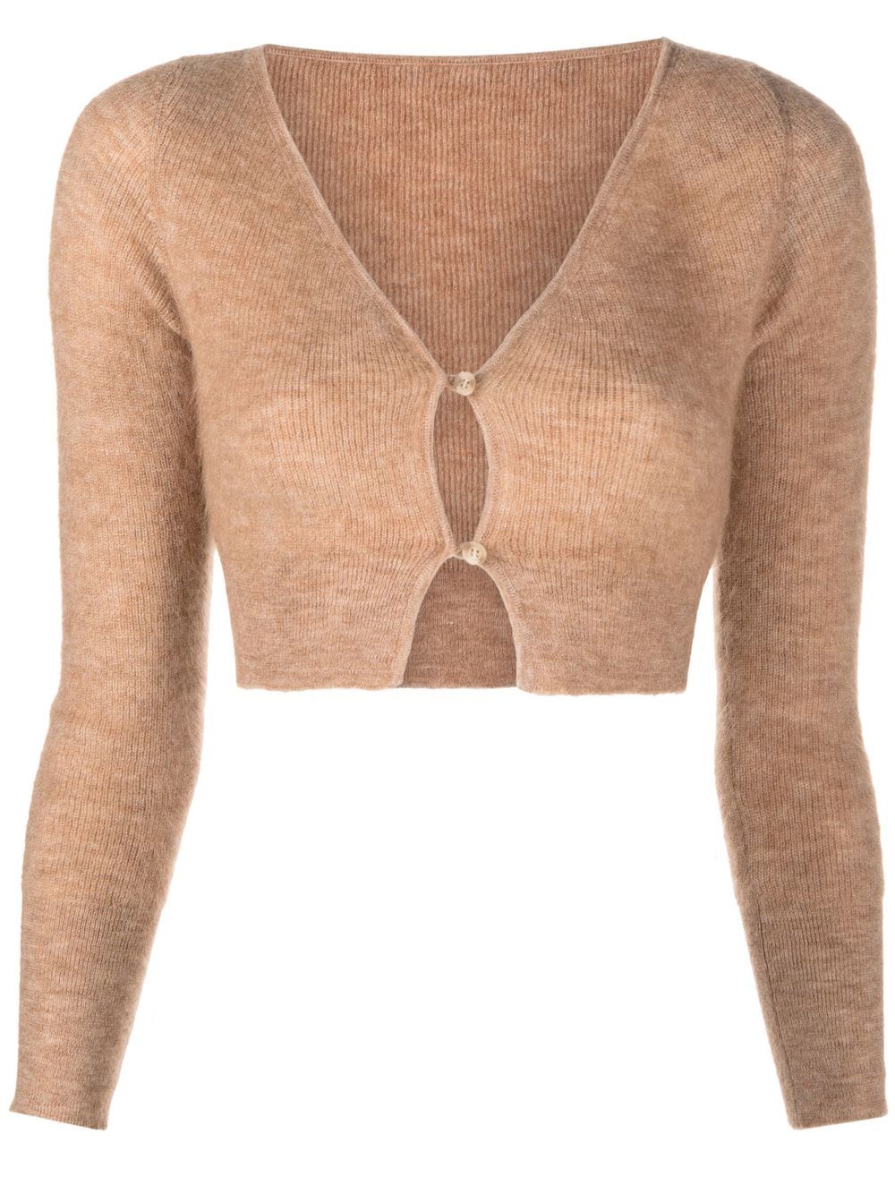 Jacquemus Le Cardigan Alzou 短款开衫 - 褐色