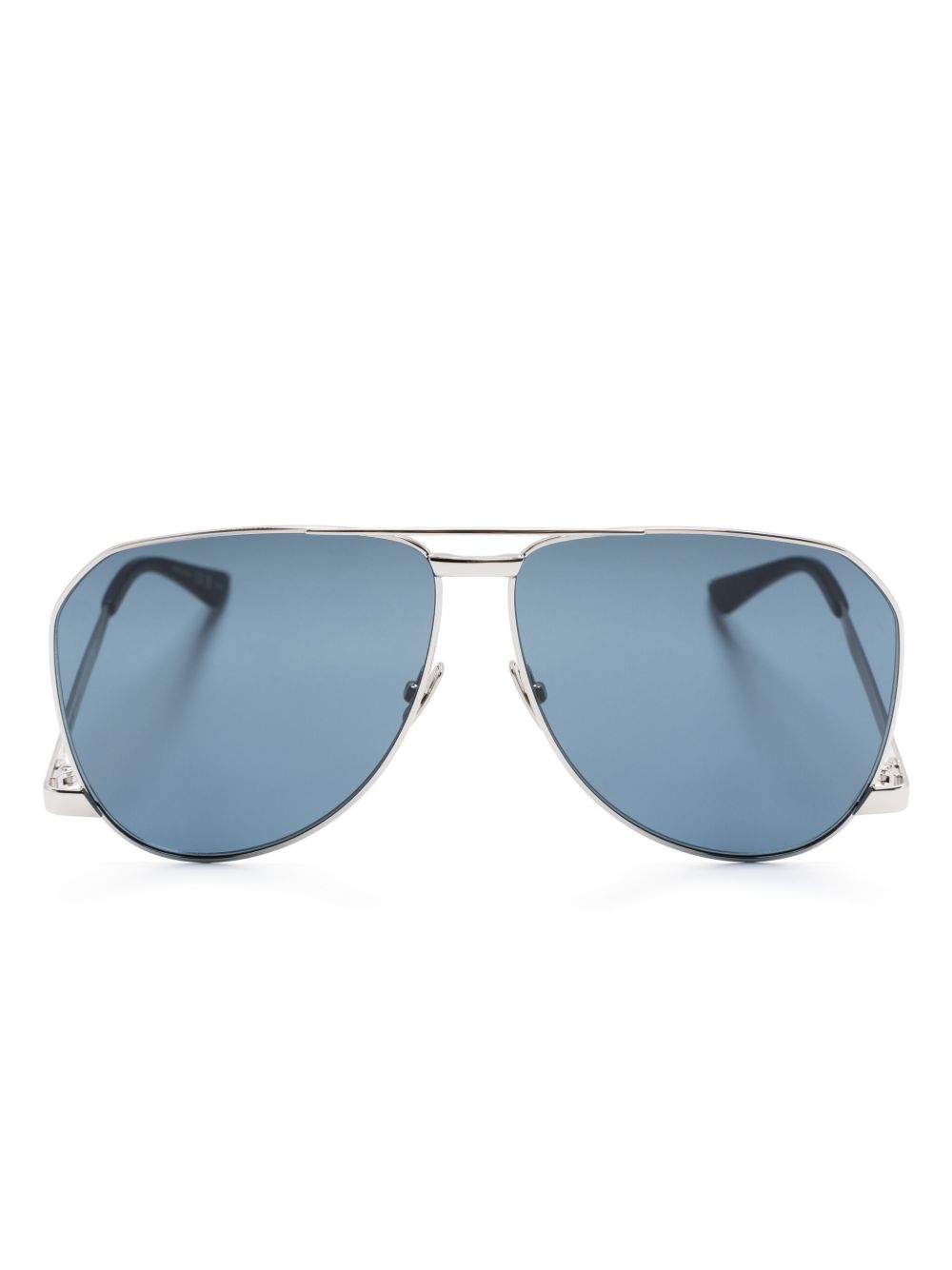 Saint Laurent Eyewear SL690 Dust 飞行员镜框太阳眼镜 - 银色