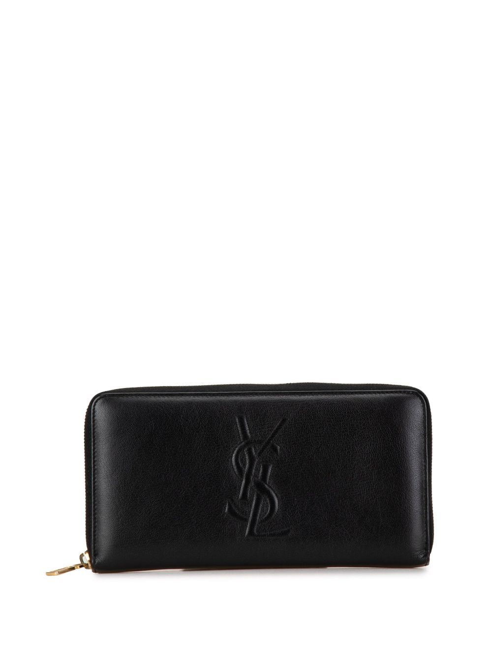 Saint Laurent Pre-Owned 20th Century Leather Belle De Jour Zip Around Wallet long wallets - 黑色