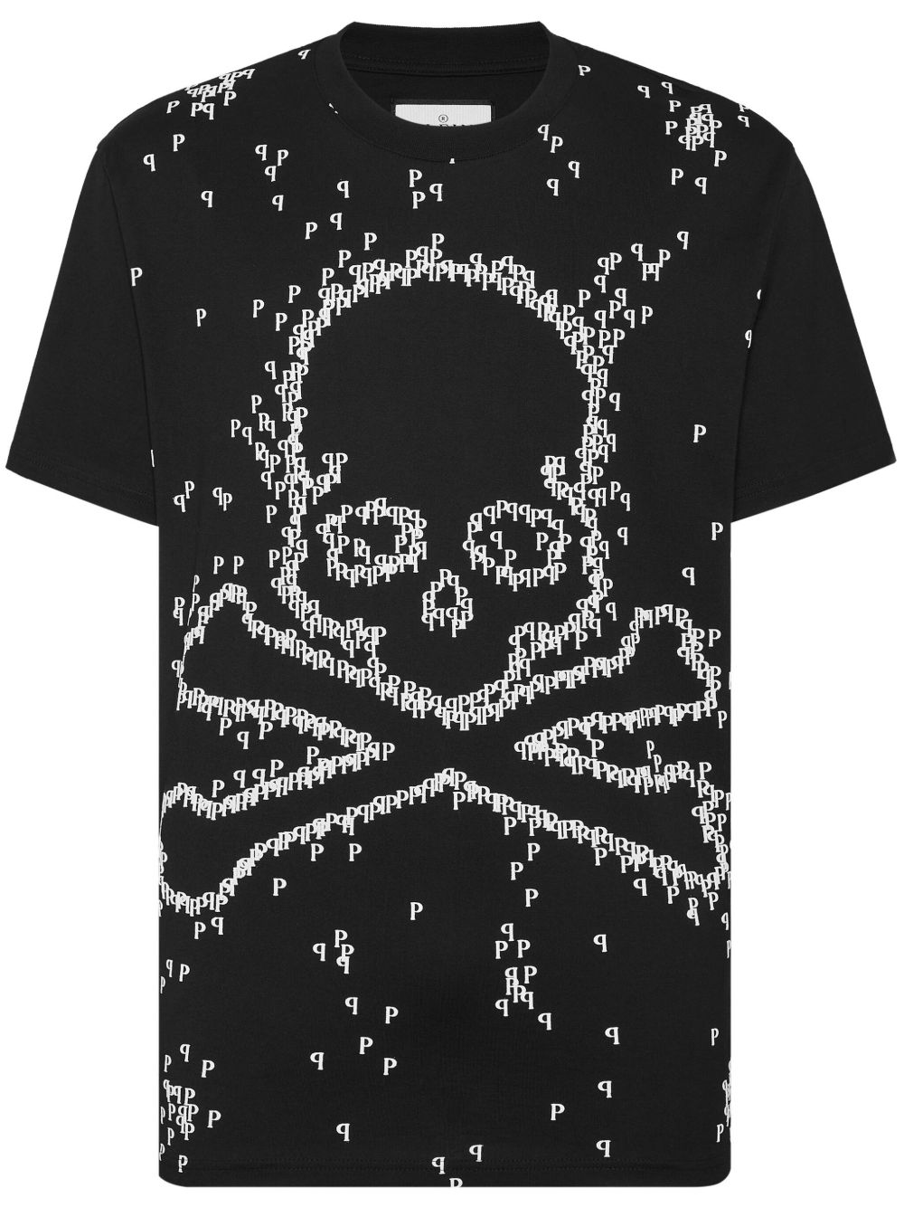 Philipp Plein Skull&Bones 棉T恤 - 黑色
