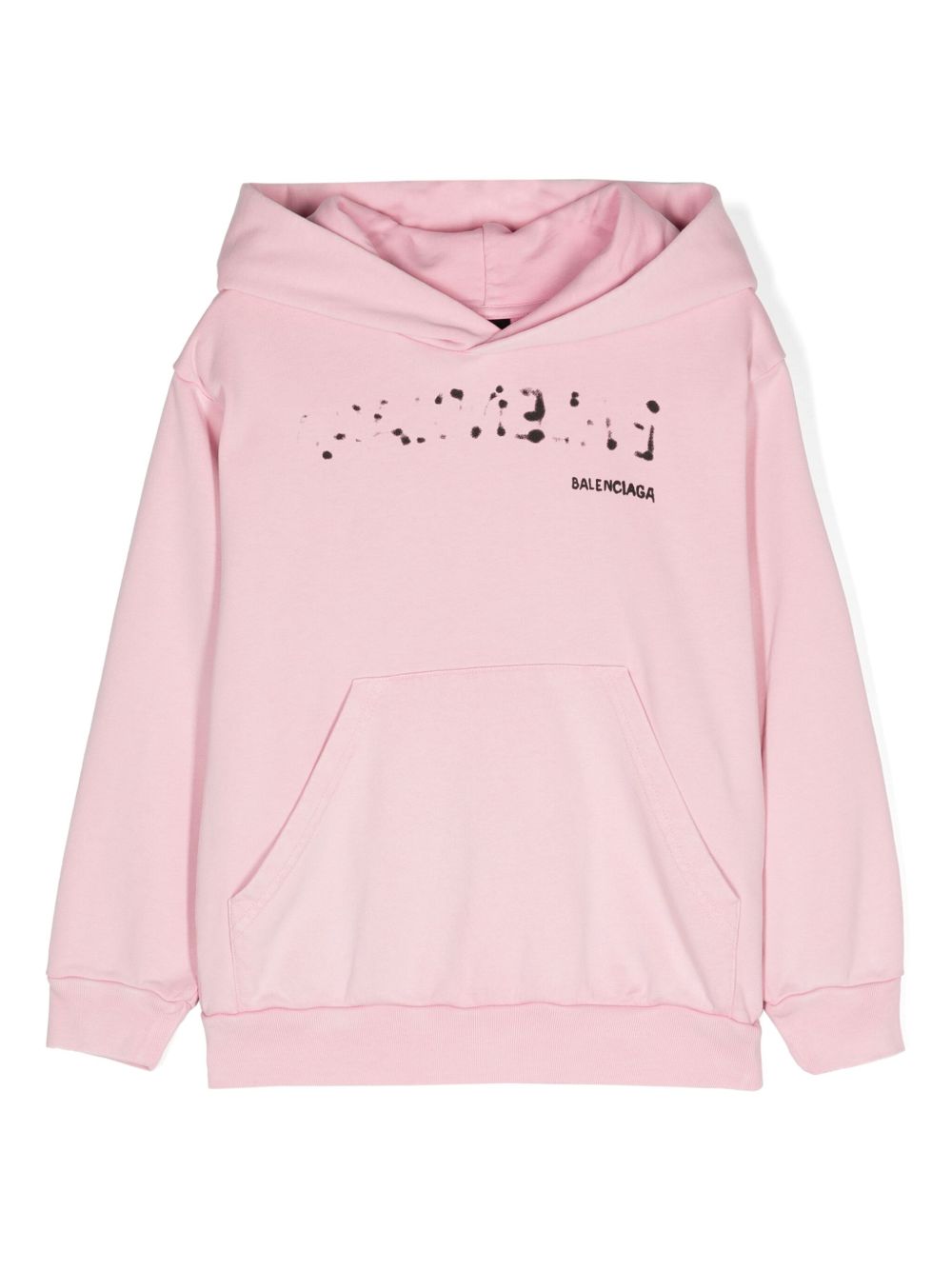Balenciaga Kids Hand Drawn 连帽衫 - 粉色