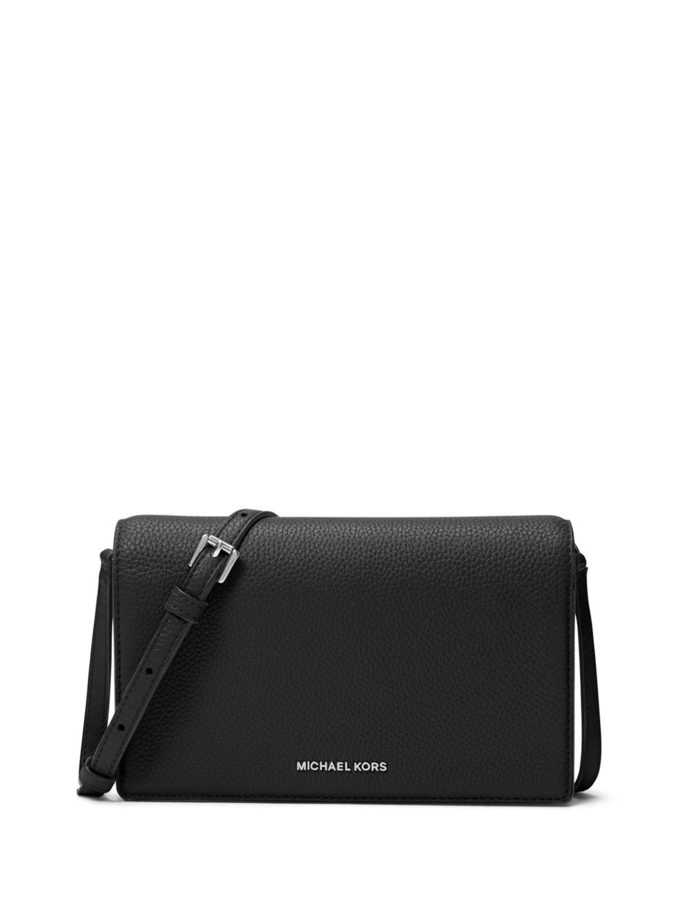 Michael Michael Kors 翻盖中号斜挎包 - 黑色