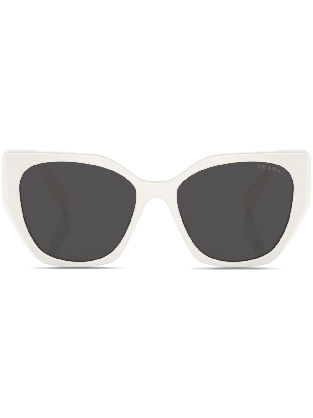 Prada Eyewear Prada PR 19ZS 超大框太阳眼镜 - 白色