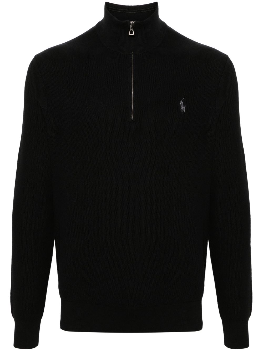 Polo Ralph Lauren Polo Pony 刺绣棉质毛衣 - 黑色