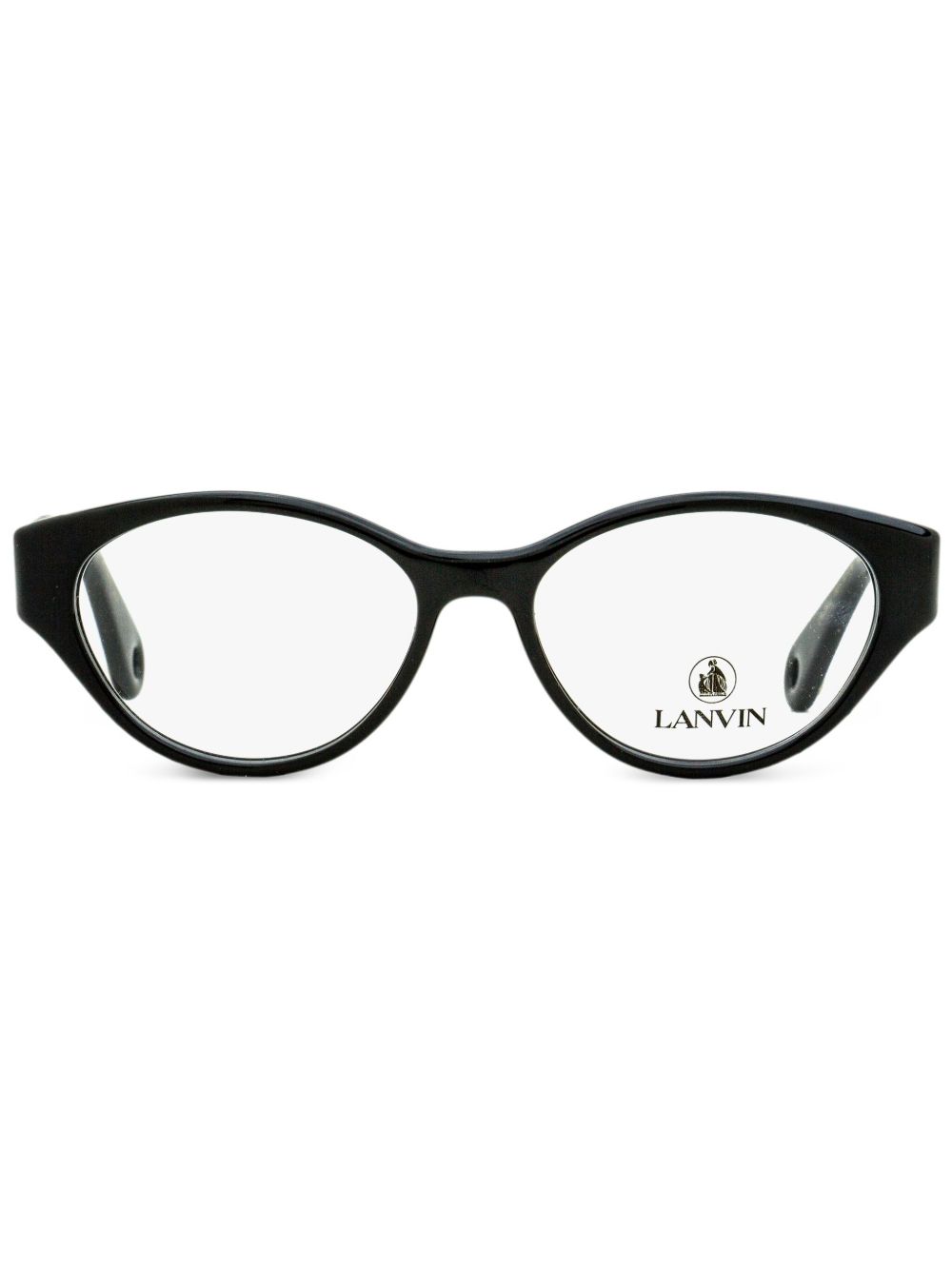 Lanvin 椭圆形框眼镜 - 黑色