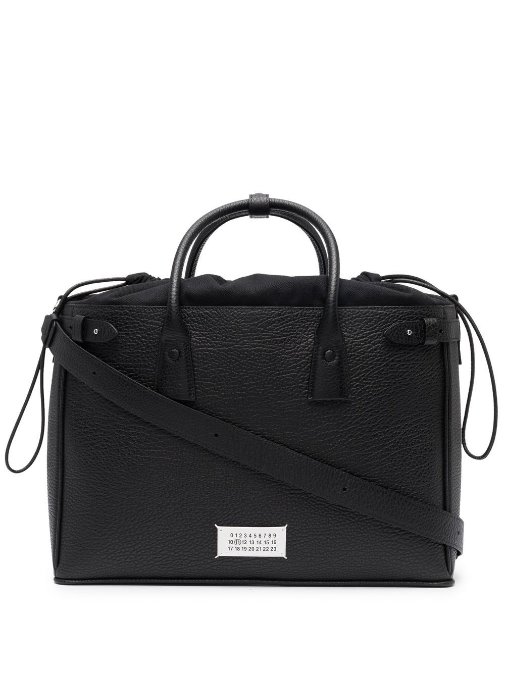 Maison Margiela 5AC 皮质手提包 - 黑色