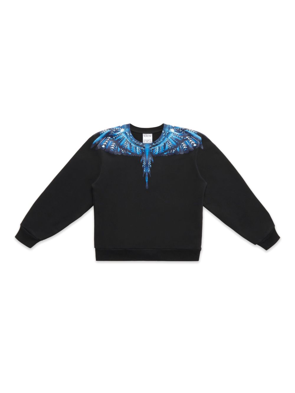 Marcelo Burlon County Of Milan Kids Grizzly Wings 棉卫衣 - 黑色