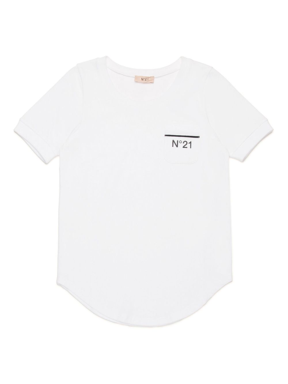 Nº21 Kids logo印花T恤 - 白色