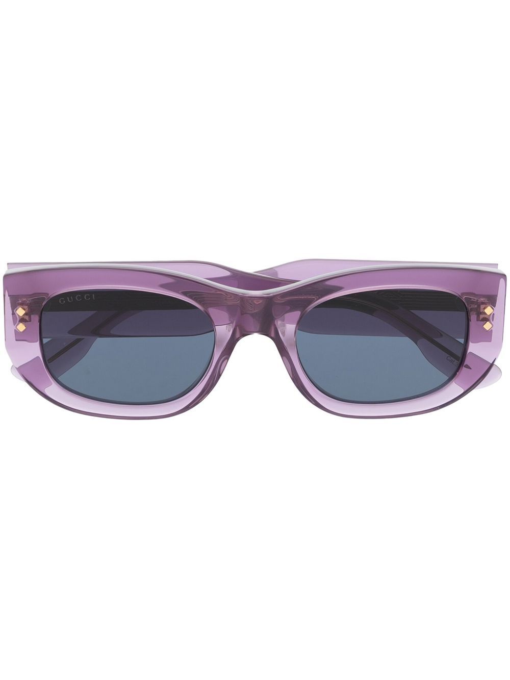 Gucci Eyewear 古驰 长方形框太阳眼镜 - 紫色