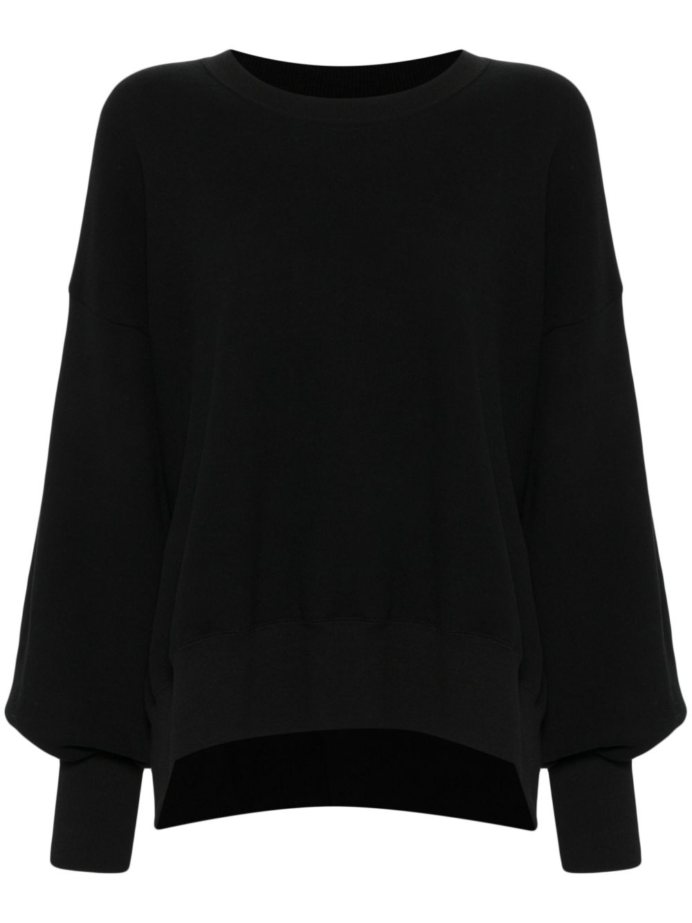Yohji Yamamoto 侧开衩套头衫 - 黑色