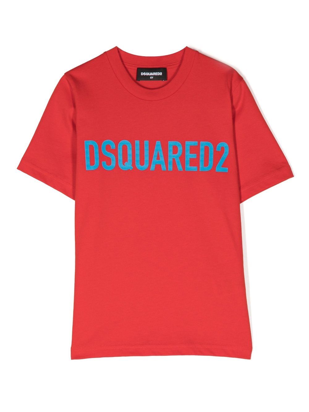 DSQUARED2 KIDS logo印花短袖T恤 - 红色