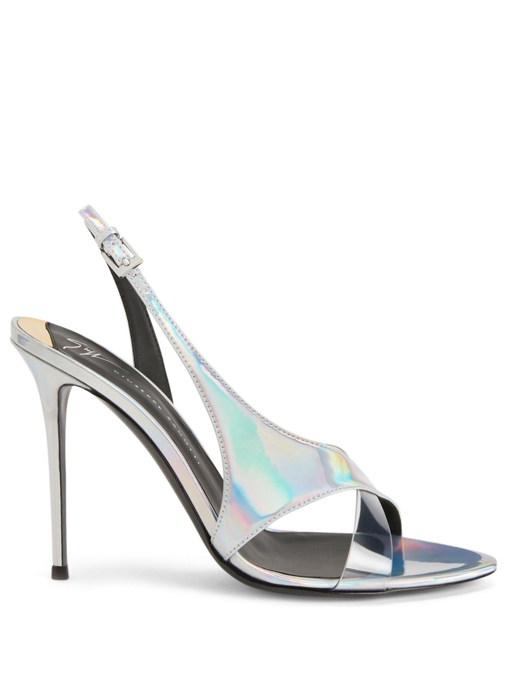 Giuseppe Zanotti Marthine 裹踝高跟凉鞋 - 银色