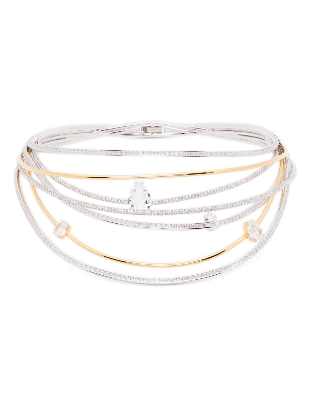 Swarovski Hyperbola 项圈 - 银色