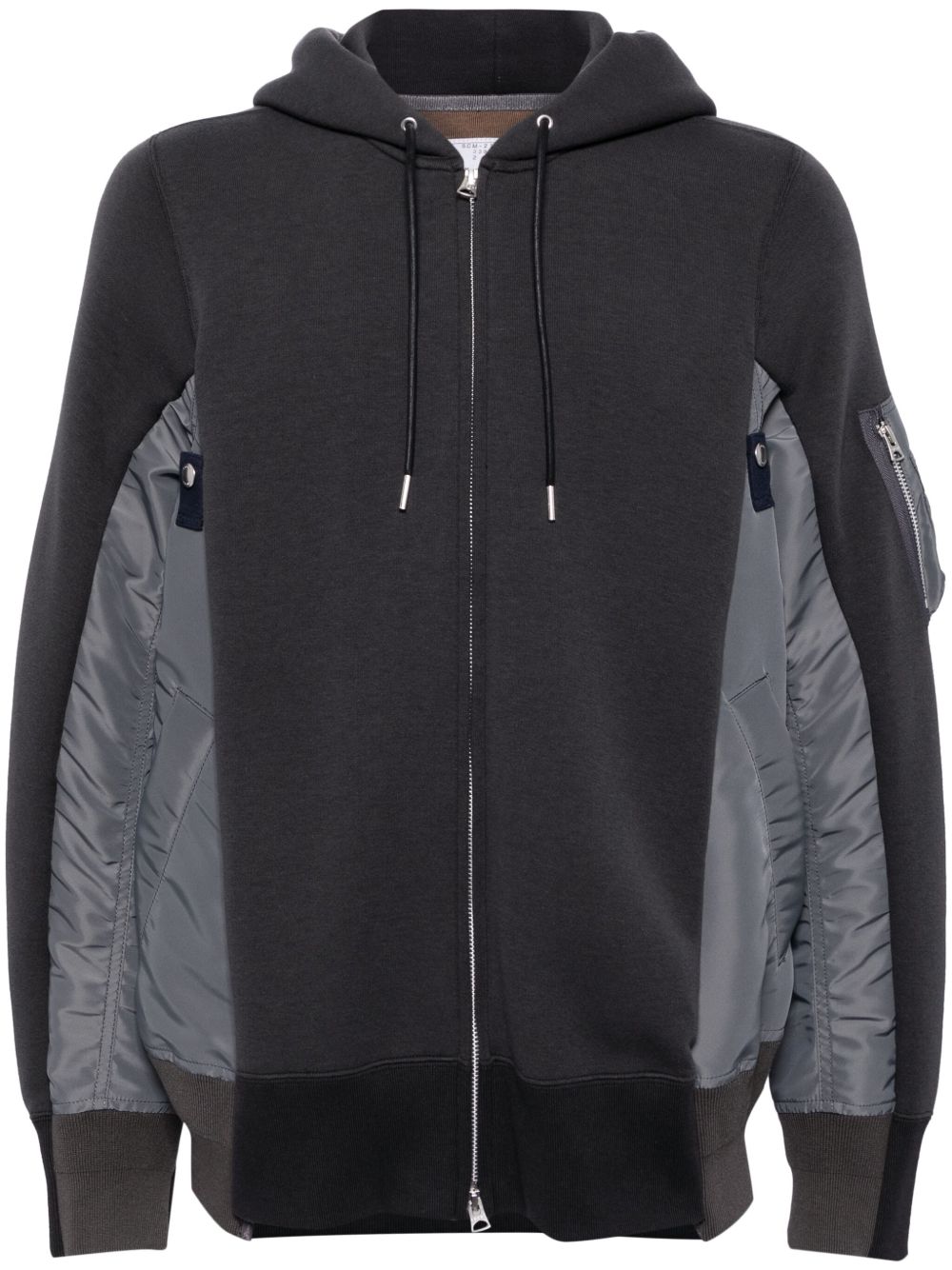sacai x Sponge Sweat 拼接连帽衫 - 灰色