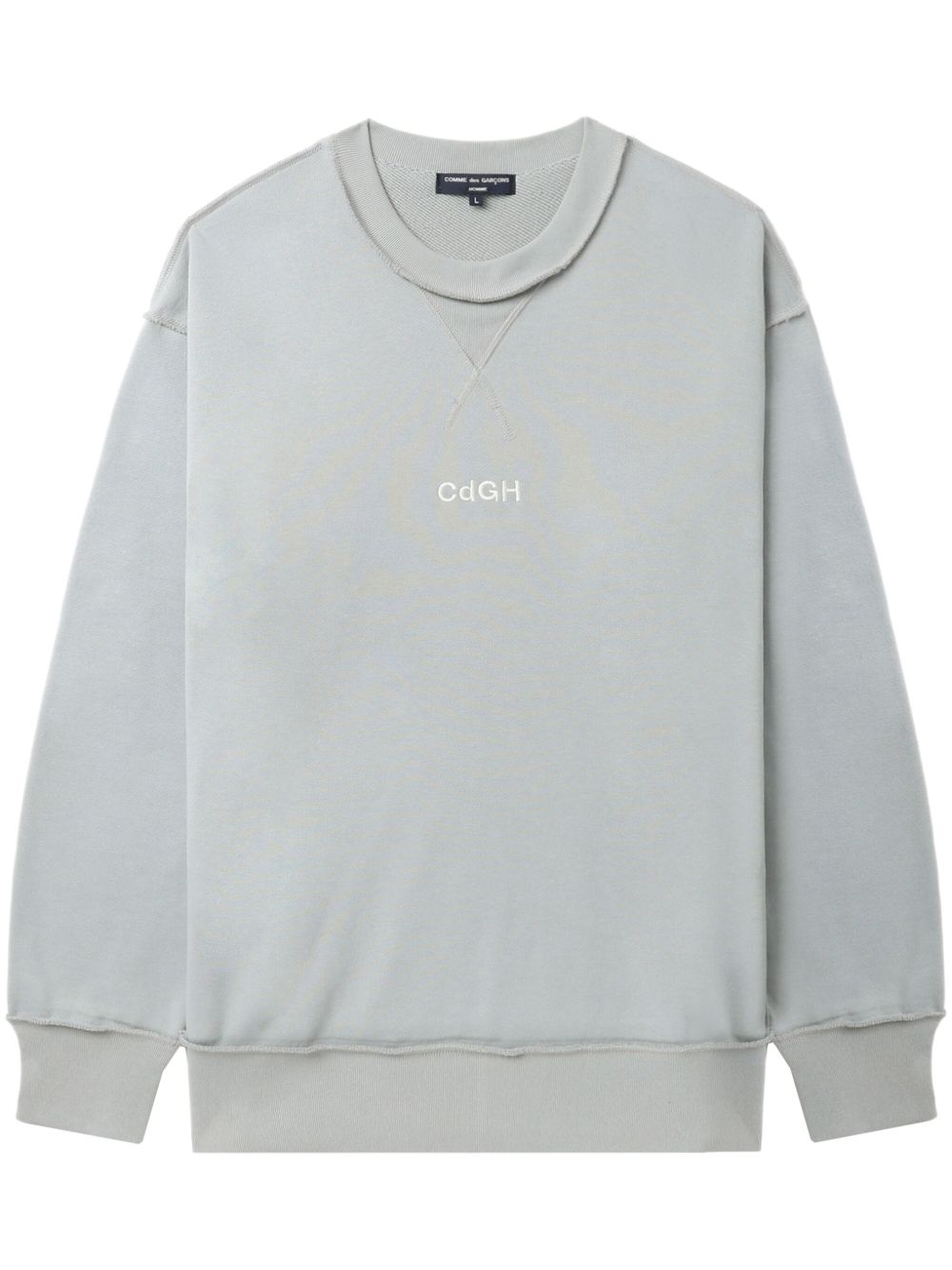 Comme des Garçons Homme logo刺绣卫衣 - 灰色