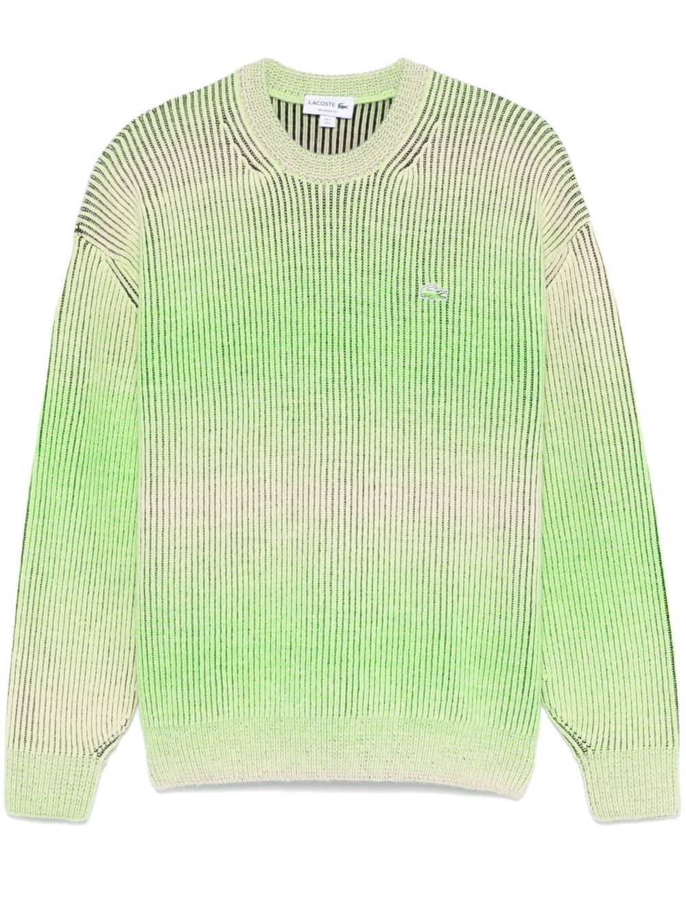 Lacoste 渐变色效果毛衣 - 黄色