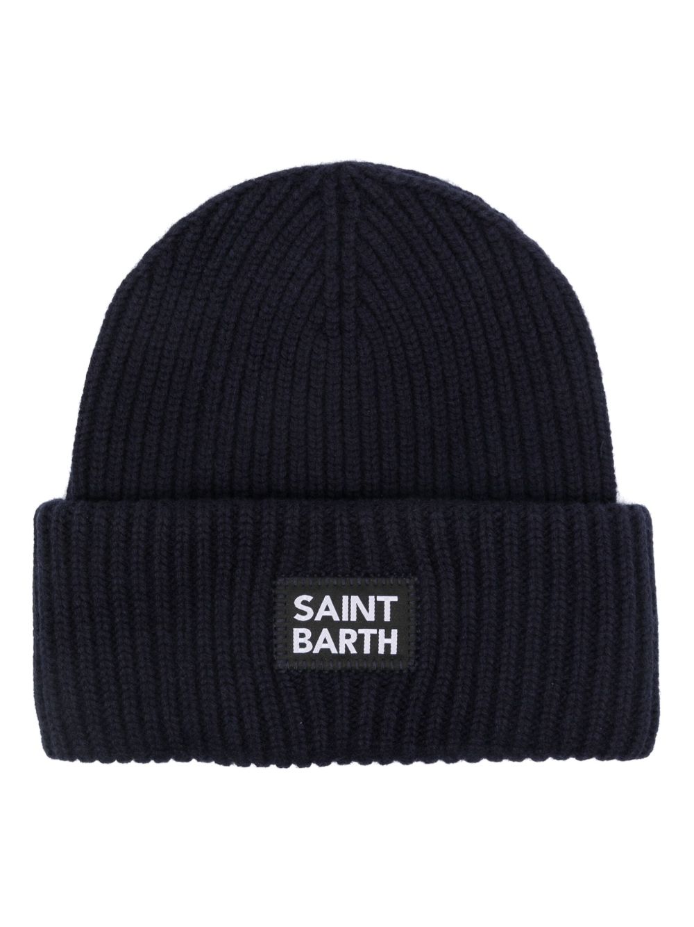 MC2 Saint Barth 标贴针织套头帽 - 蓝色