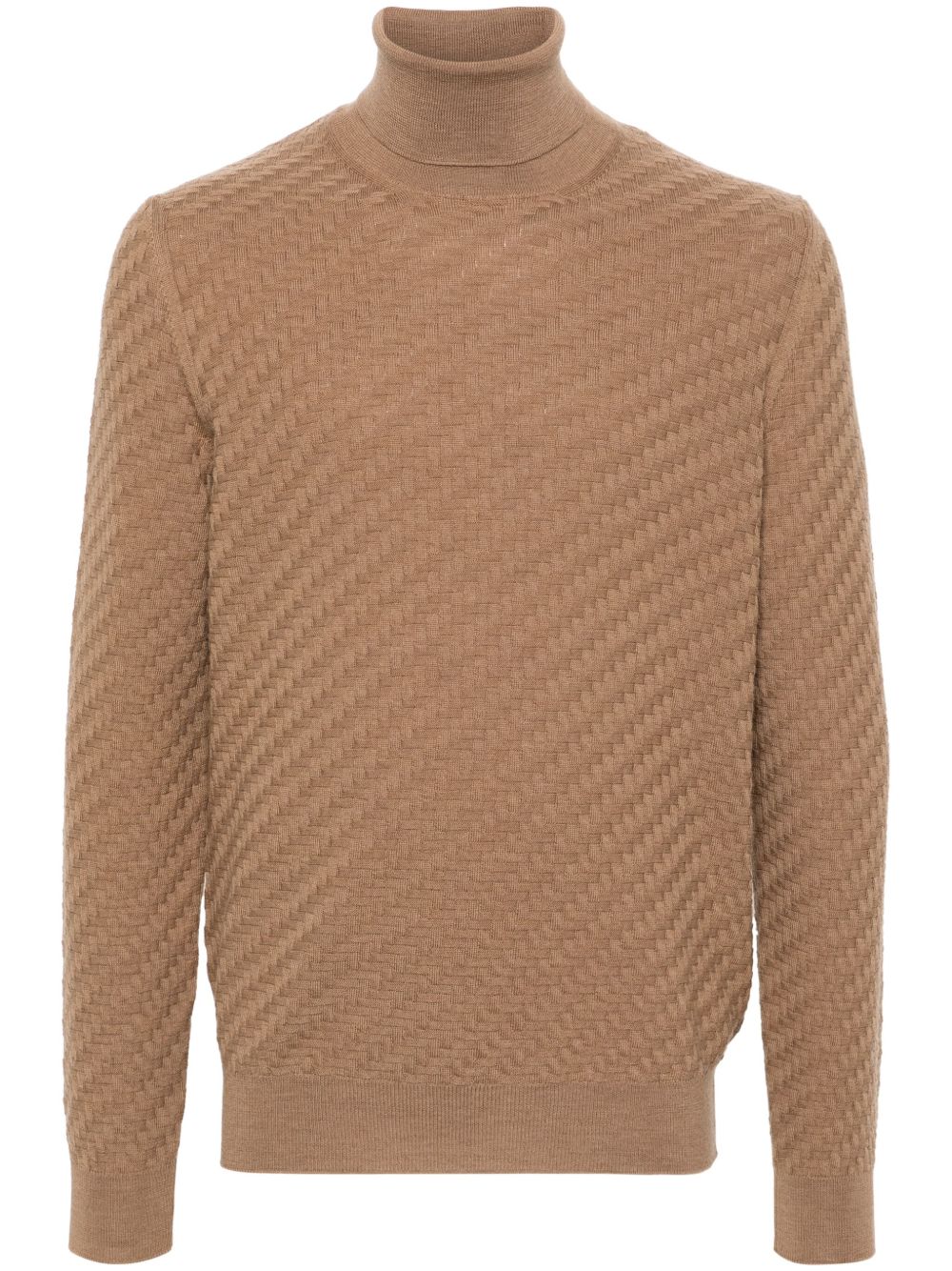 Corneliani 编织毛衣 - 褐色