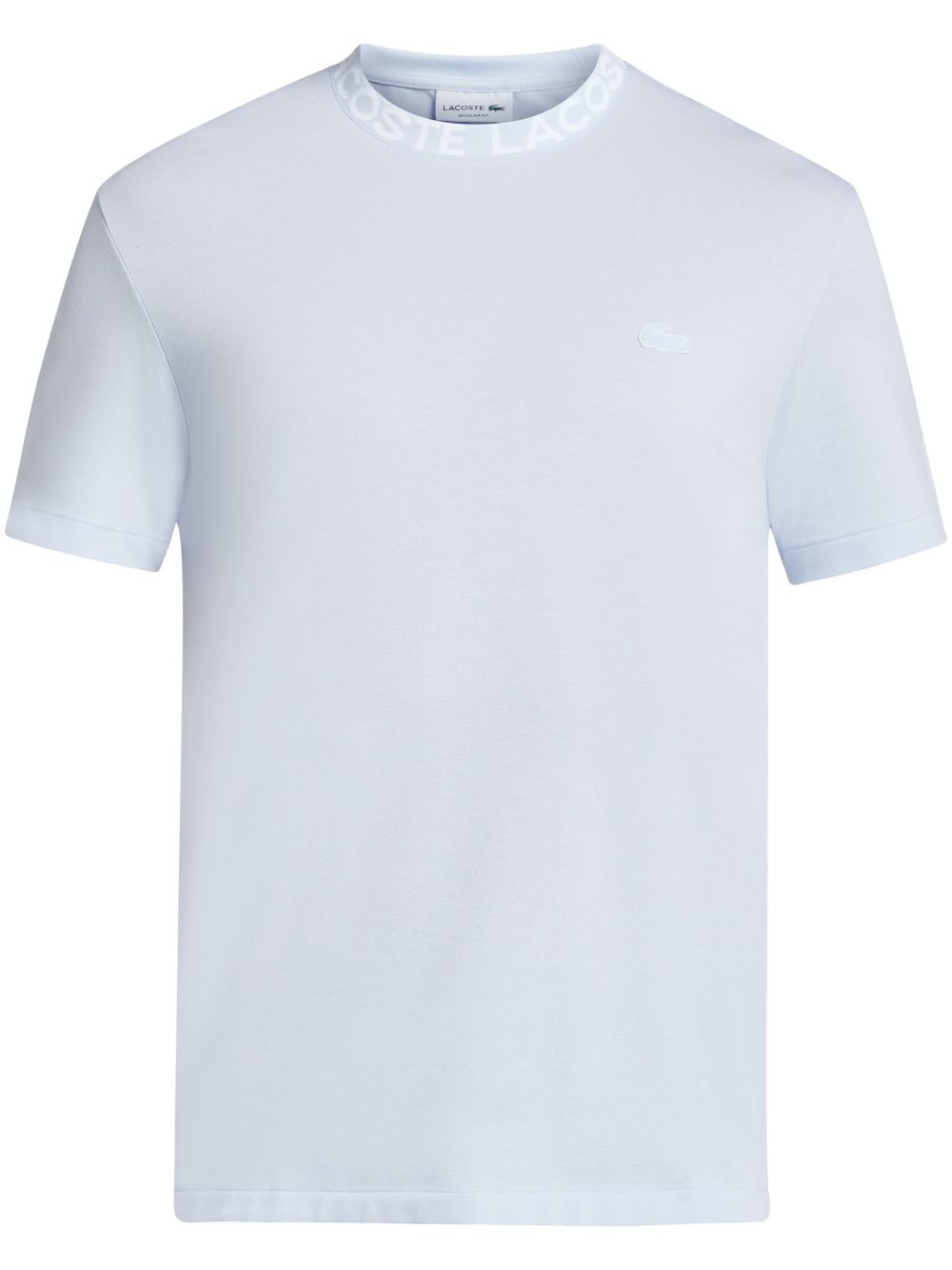 Lacoste logo领棉珠地布T恤 - 蓝色