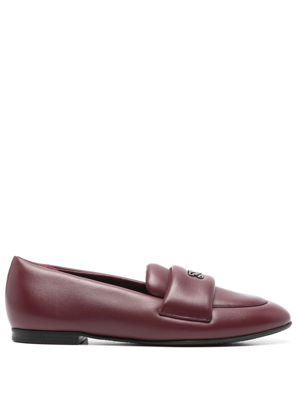 Casadei Puff 皮质乐福鞋 - 红色