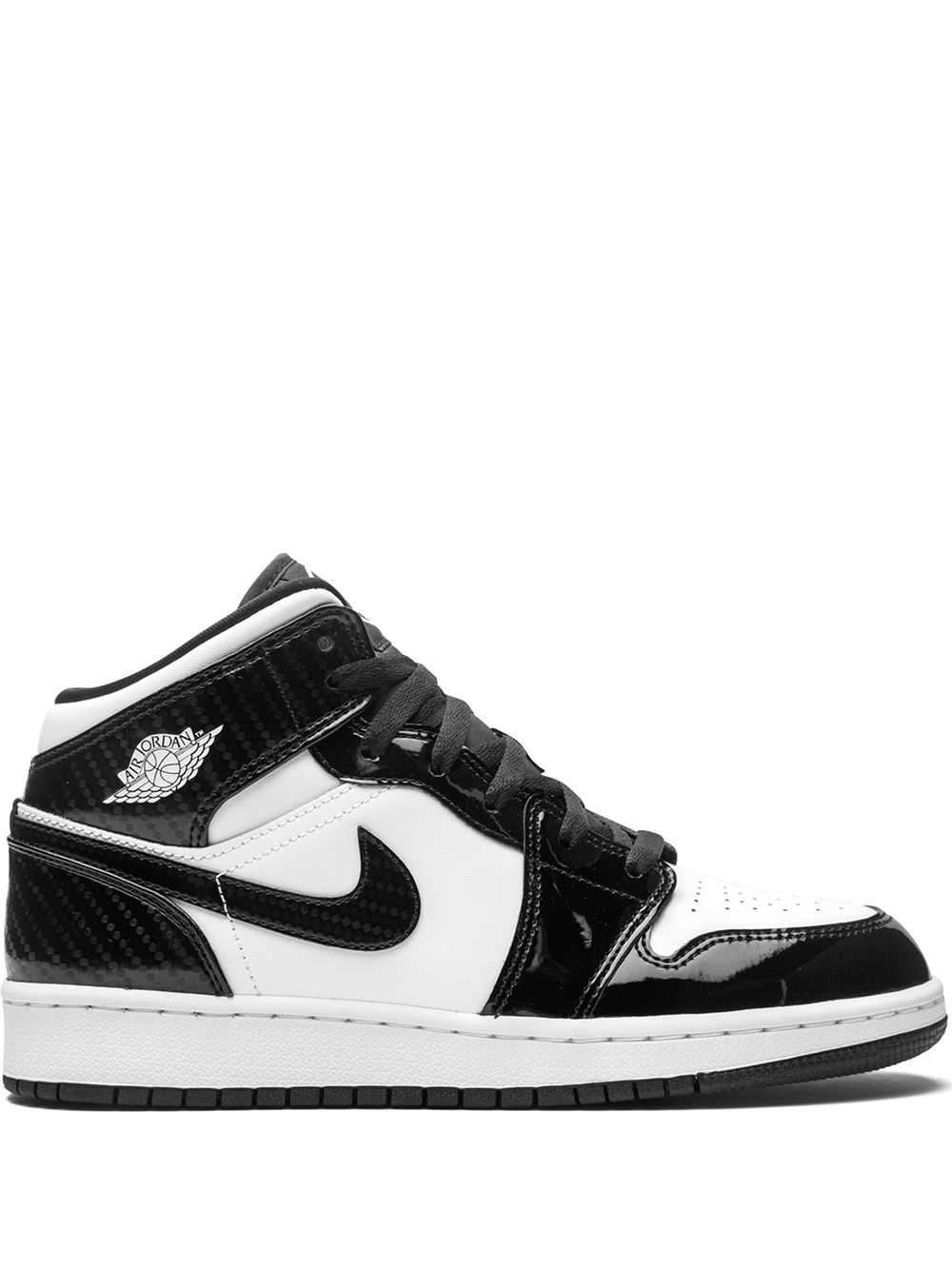 Jordan Kids Air Jordan 1 Mid SE GS 板鞋 - 黑色