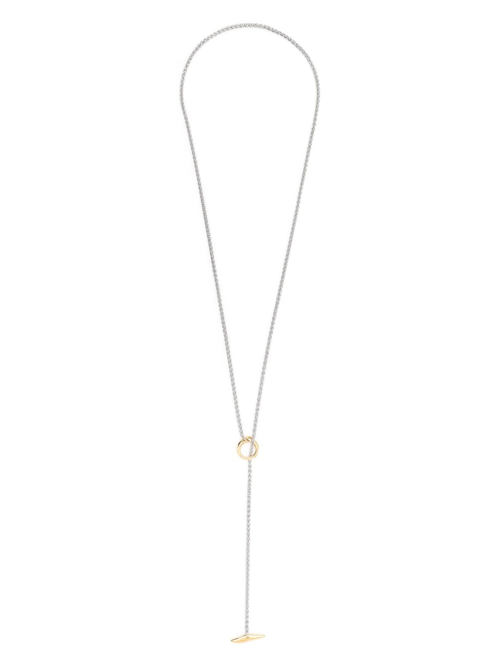 Tom Wood Robin Duo L chain necklace - 银色
