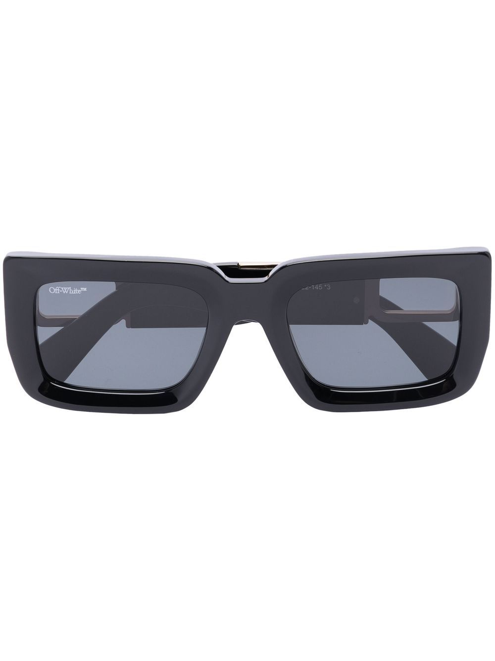 Off-White Eyewear Boston logo标牌太阳眼镜 - 黑色