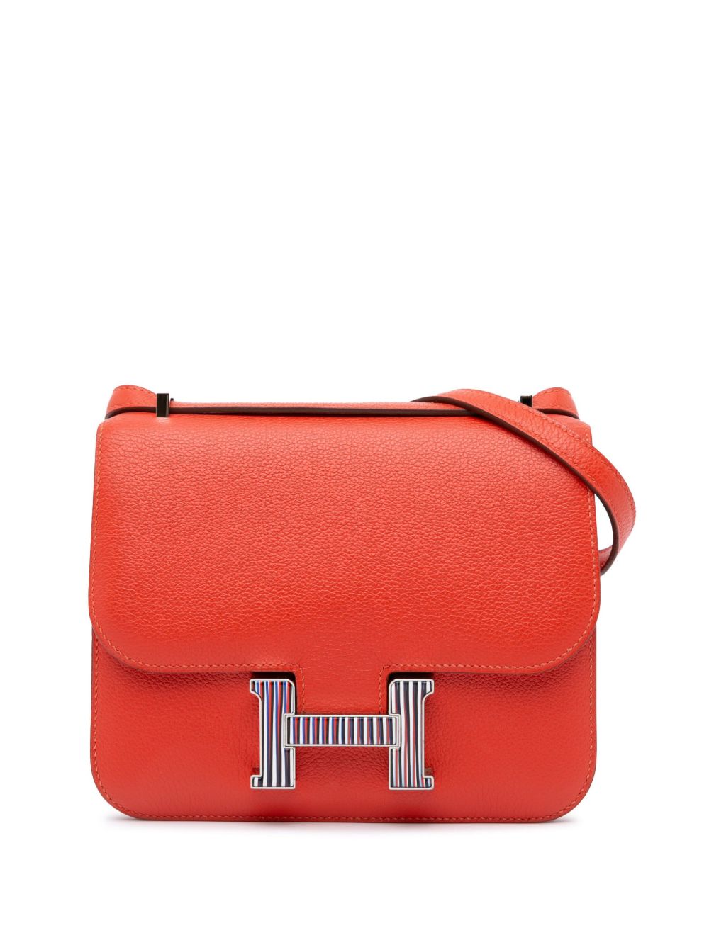 Hermès Pre-Owned Evercolor Constance Optique 迷你斜挎包（2018年典藏款） - 红色