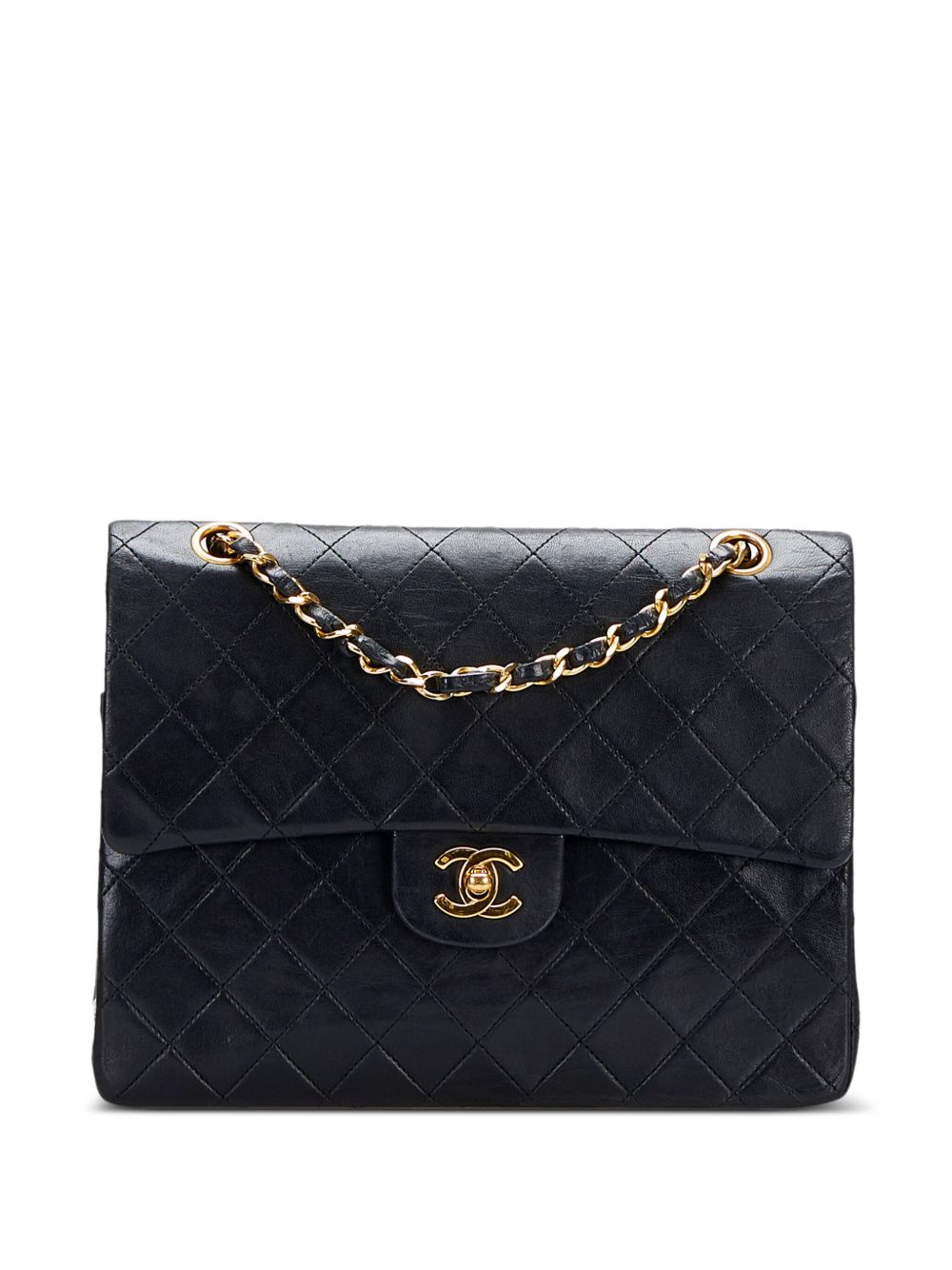CHANEL Pre-Owned Classic Flap 小号单肩包（1986-1988年典藏款） - 黑色