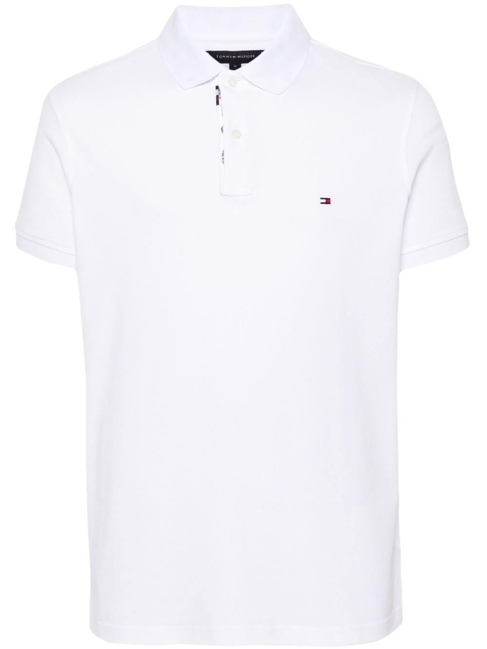Tommy Hilfiger logo刺绣polo衫 - 白色