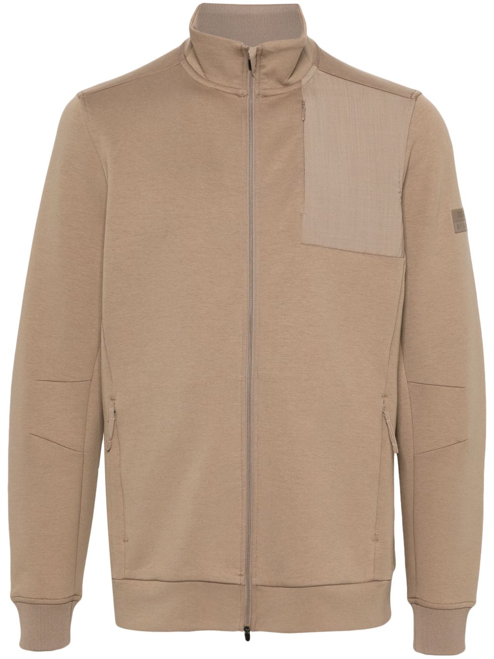Boggi Milano logo贴花平纹针织开衫 - 中性色