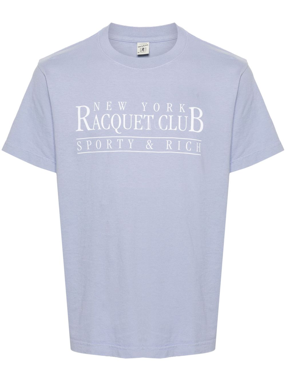 Sporty & Rich NY Racquet Club 棉T恤 - 蓝色