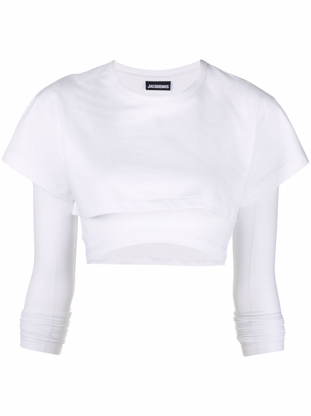 Jacquemus Le Double T-shirt 分层式上衣 - 白色