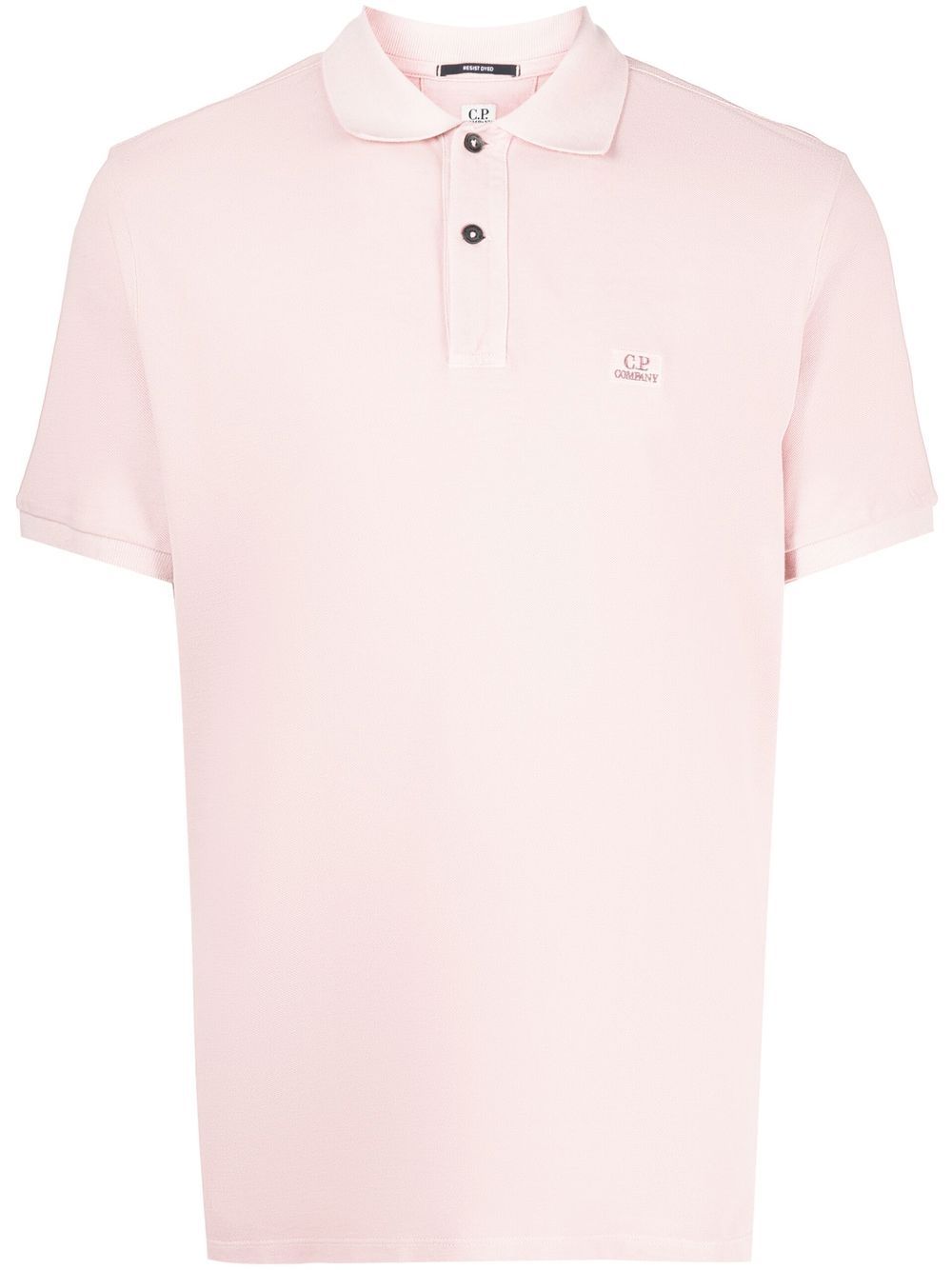 C.P. Company logo刺绣polo衫 - 粉色