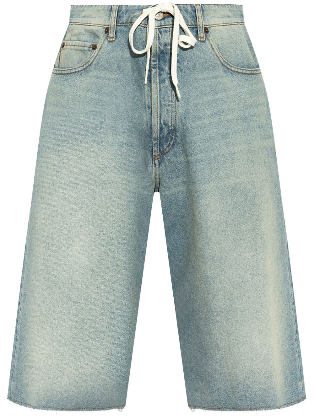 MM6 Maison Margiela 经典棉短裤 - 蓝色