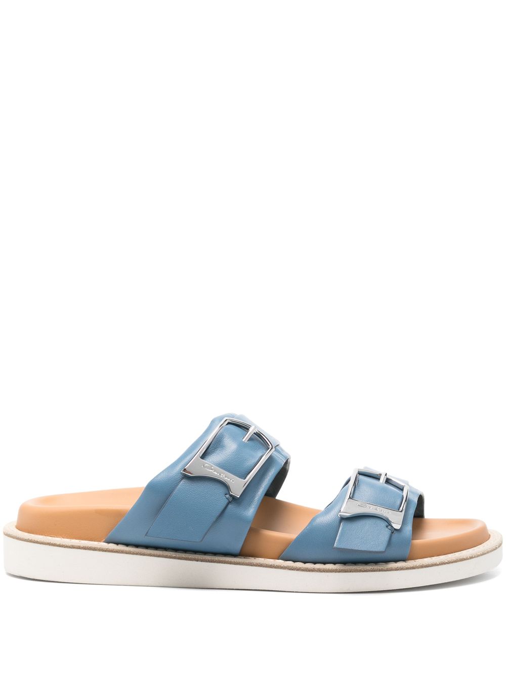Santoni 双带凉鞋 - 蓝色
