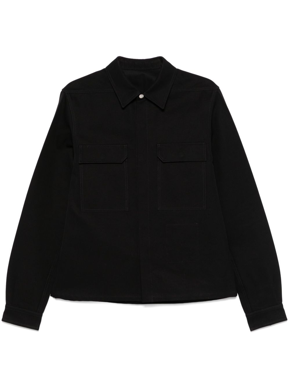 Rick Owens x Bonotto 短款衬衫 - 黑色