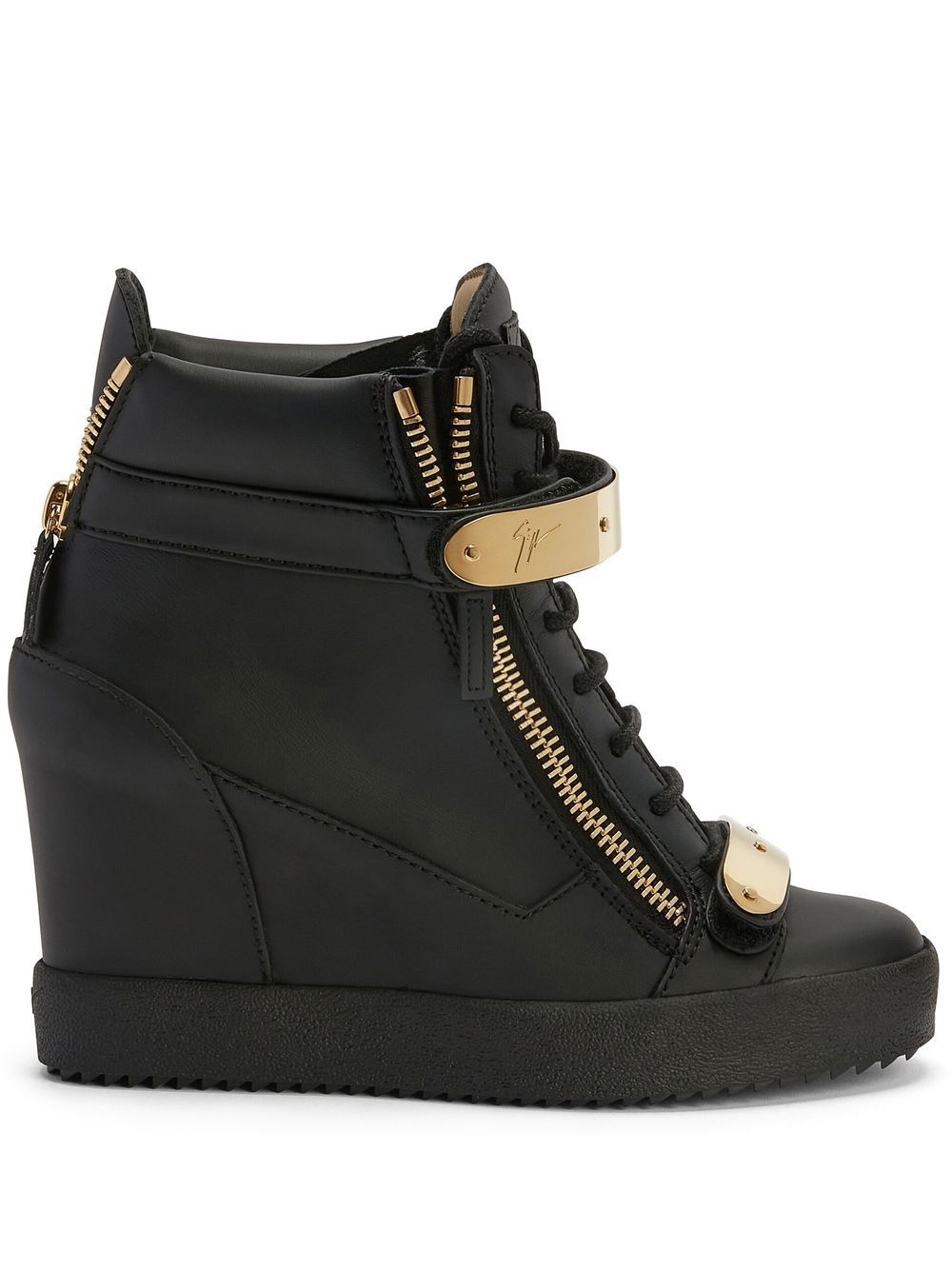 Giuseppe Zanotti Coby Wedge 运动鞋 - 黑色