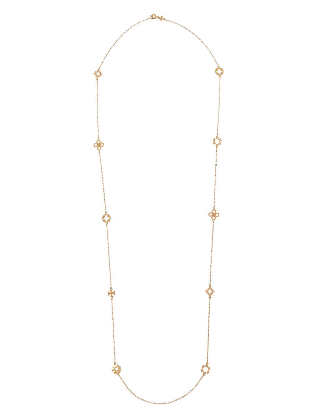 Tory Burch Kira Clover 长款项链 - 金色
