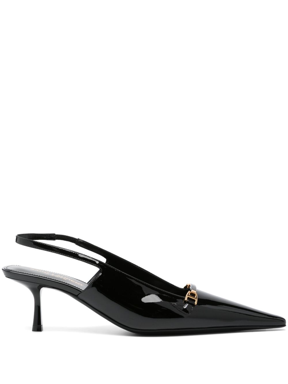 Saint Laurent Carine 漆皮中跟鞋 - 黑色
